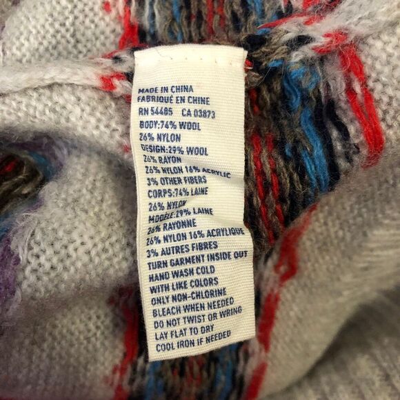 American Eagle Outfitters Women's XL Sweater Wool Blend Nordic Style Cozy - Picture 6 of 6